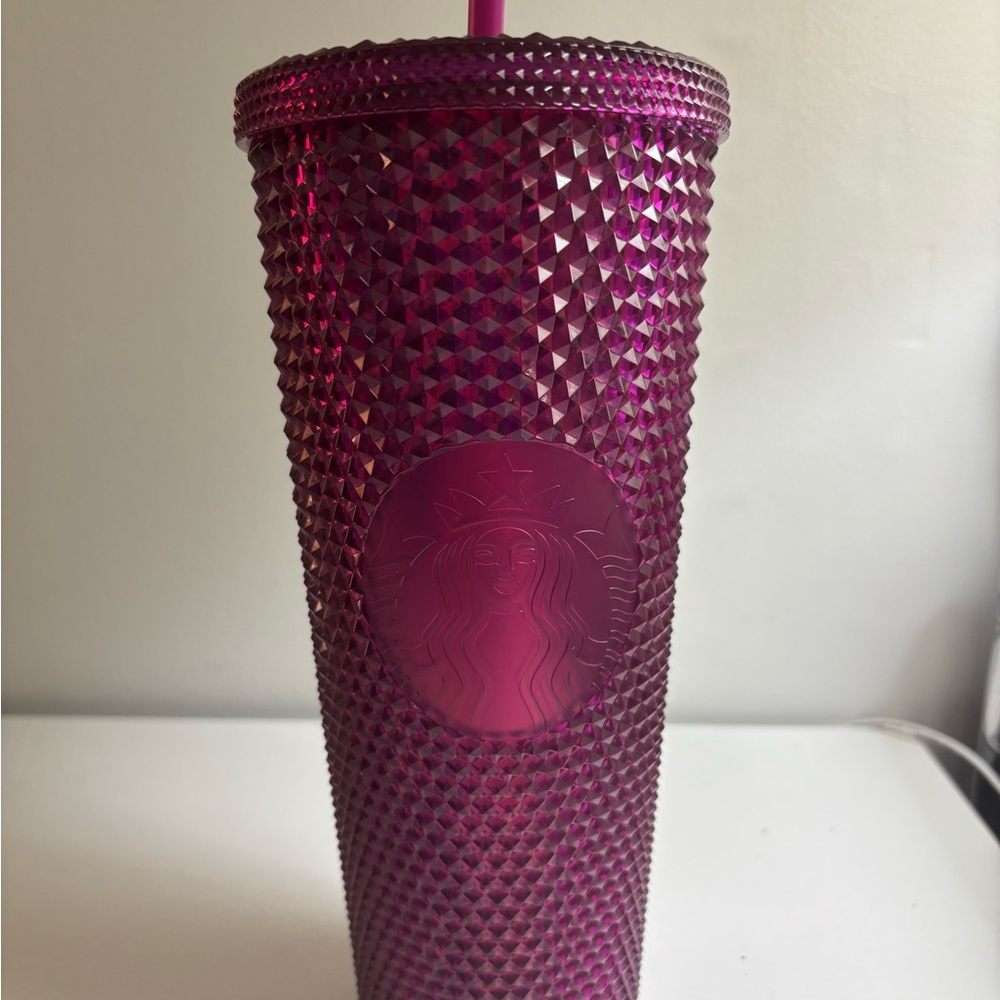 Starbucks Fuchsia Studded Tumbler